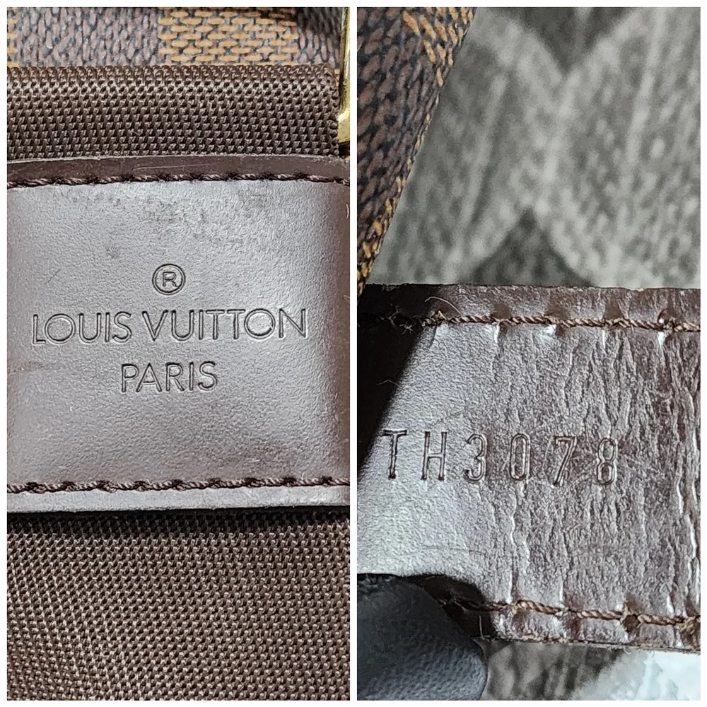 LOUIS VUITTON Damier Ebene Broadway Messenger Bag Brown